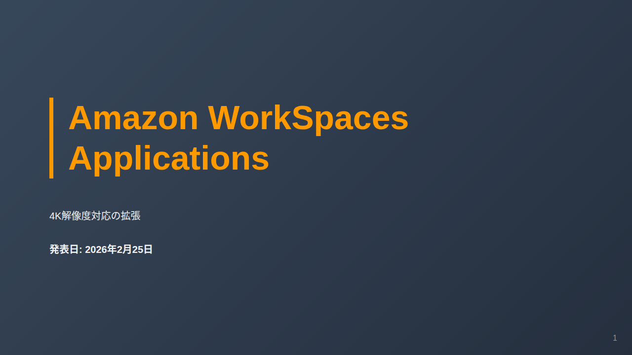Amazon WorkSpaces Applications のサムネイル