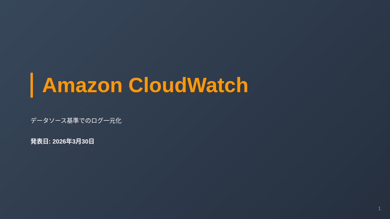 Amazon CloudWatch のサムネイル