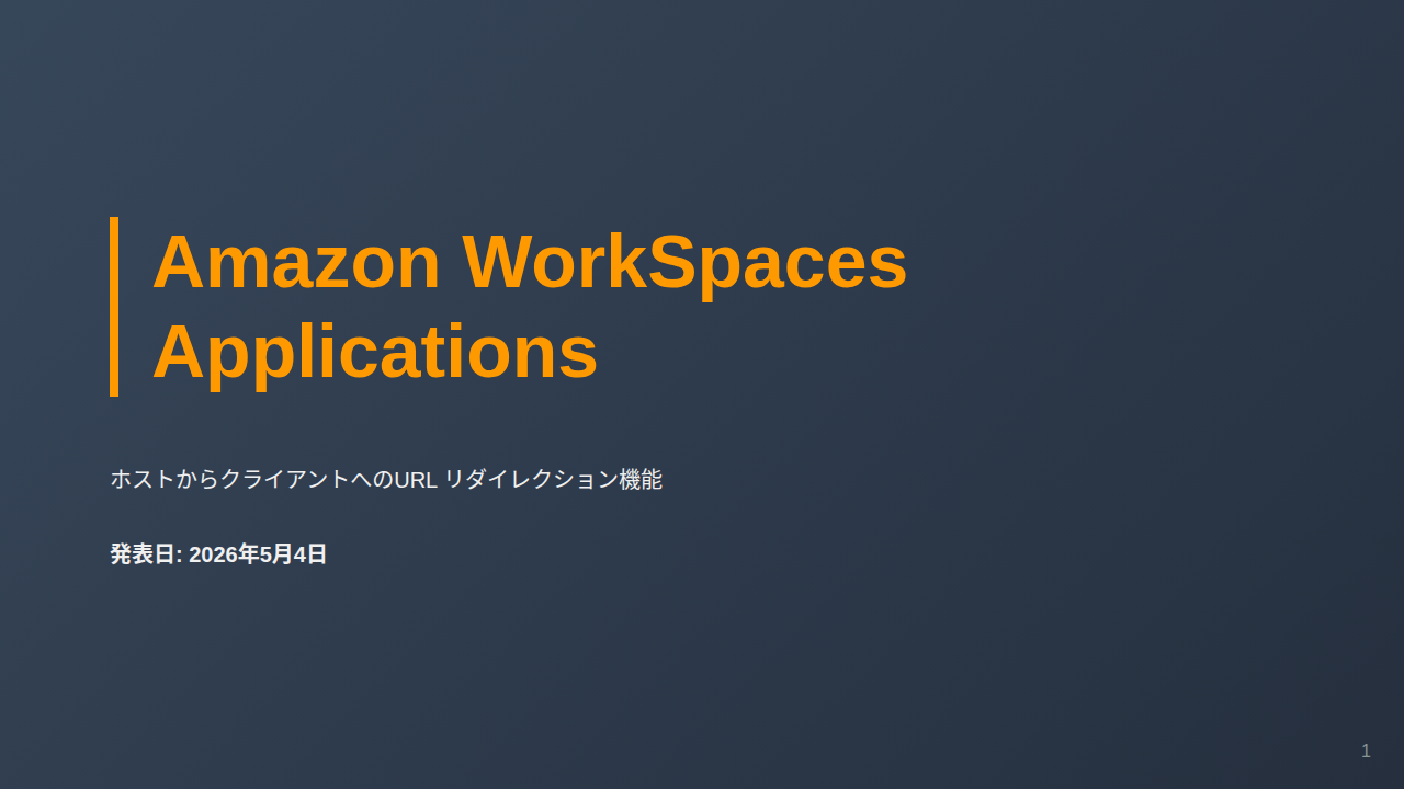Amazon WorkSpaces Applications のサムネイル
